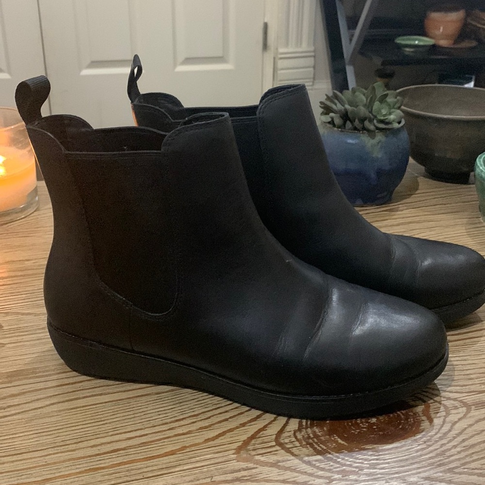 Fitflop Sumi Leather Chelsea Boots US Size 10 Women’s